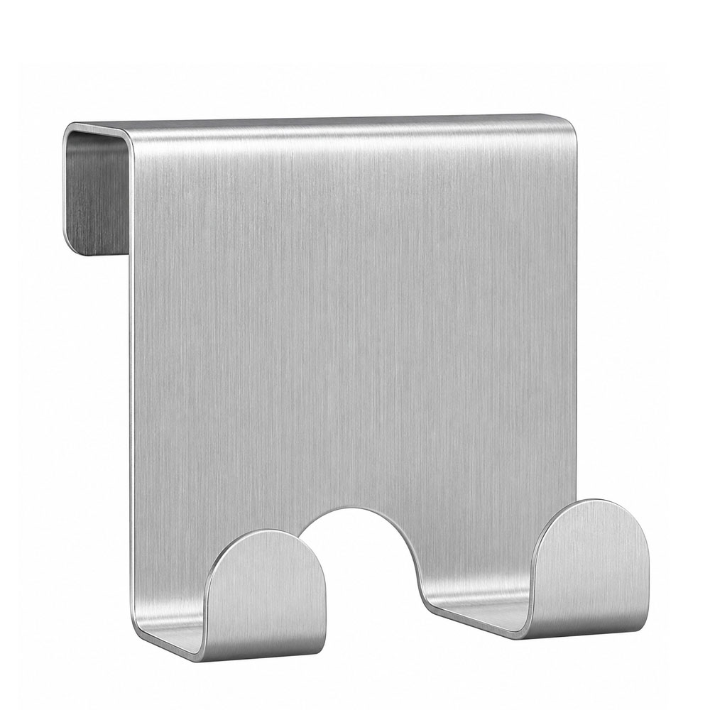 KLW-635-1 Double Over-the-Door Hook – Matt Silver - Image 1