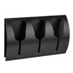 Triple Tulip Over-the-Door Hook – Black