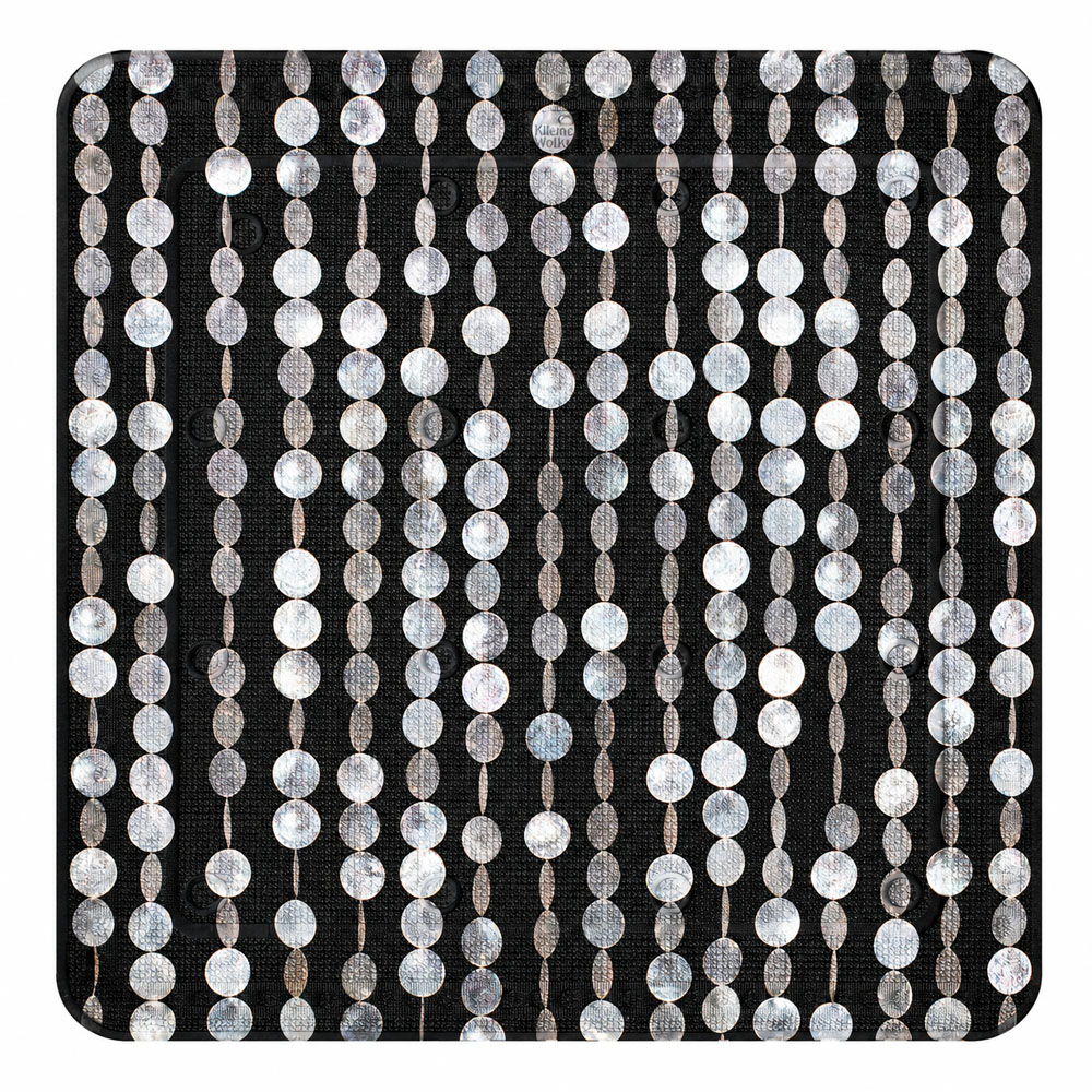 KLW-655-1 Perla Pebble Shower Mat – Black - Image 1