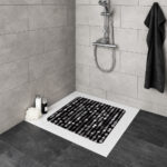 Perla Pebble Shower Mat – Black - Image 2