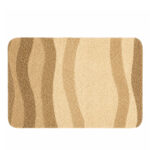 Miami Wave Bath Rug – Natural Beige