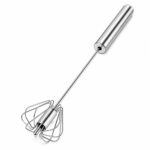 Danny Semi-Automatic Stainless Steel Whisk & Egg Beater Set – 2 Pieces - Image 2