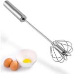 Danny Semi-Automatic Stainless Steel Whisk & Egg Beater Set – 2 Pieces - Image 3