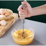 Danny Semi-Automatic Stainless Steel Whisk & Egg Beater Set – 2 Pieces - Image 4
