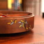 Solid Wood Fruit Storage Box with Glass Lid & Copper Handle - Image 5