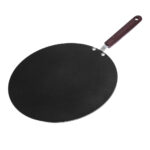 32cm Black Marble Coated Aluminum Flat Tawa