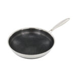 32cm Stainless Steel Honeycomb Wok Pan (Induction Compatible) - Image 2
