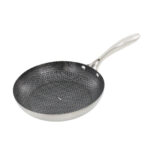 24cm Stainless Steel Honeycomb Frying Pan