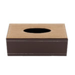 PU Leather Tissue Box Cover - Classic Plain Design - Image 5