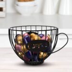 Coffee Cup Design Metal Capsule Storage Basket - Image 2