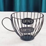Coffee Cup Design Metal Capsule Storage Basket - Image 3