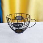 Coffee Cup Design Metal Capsule Storage Basket - Image 5