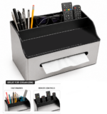 Compact Cutlery Organizer with Tissue Holder - Image 3