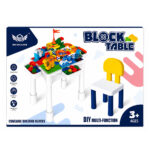 Kids Multi-Function Building Block Table with Chair - Image 3