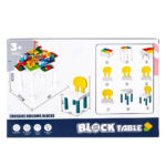 Kids Multi-Function Building Block Table with Chair - Image 4