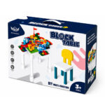 Kids Multi-Function Building Block Table with Chair - Image 2