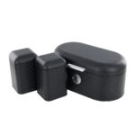 Metal Bread Bin With Tea & Sugar Canisters Set of 3 Pcs Black