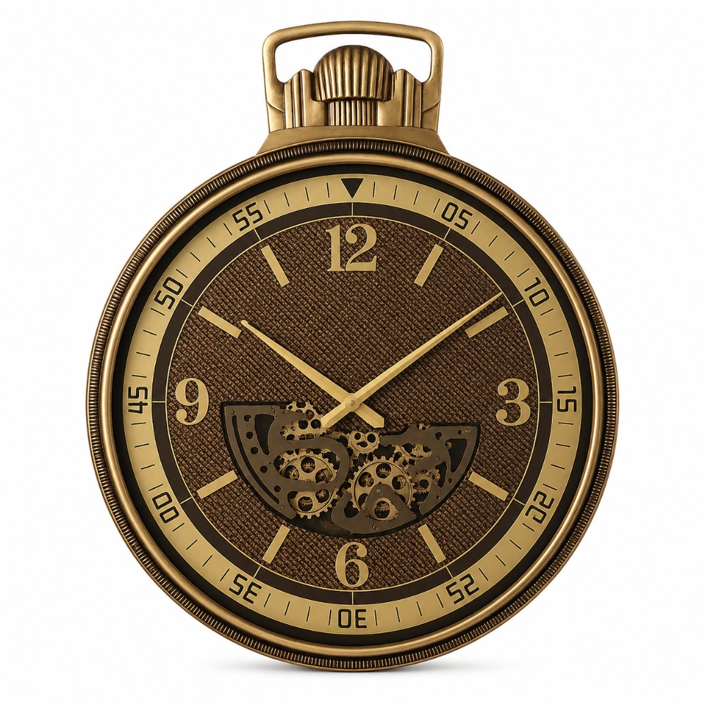 OSM-2429-1 Rustic Metal Wall Clock - Image 1