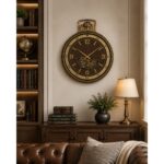 Rustic Metal Wall Clock - Image 2