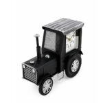 Rustic Metal Tractor Shaped Table Clock - Image 3