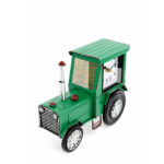Rustic Metal Tractor Shaped Table Clock - Image 2