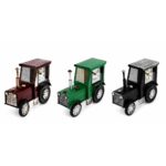 Rustic Metal Tractor Shaped Table Clock
