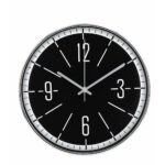 Wall Clock Plastic With Black Base Assorted Finish