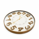 Wall Clock With Seconds Dial Brown - Image 2