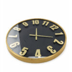 Wall Clock Black and Gold - Image 2