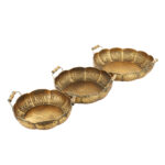 Antique Cornish Serving Tray Set of 3 Pcs - Image 3