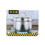 Single Layer Stainless Steel  Steamer With Glass Lid