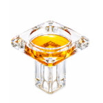 CRYSTAL ASHTRAY WITH STAND LARGE