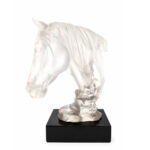 CRYSTAL HORSE BUST SCULPTURE