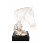 CRYSTAL HORSE BUST SCULPTURE - Image 3