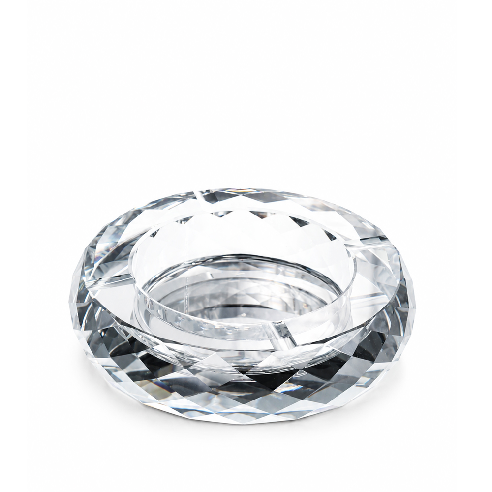 OSM-2517-1 CRSYTAL ASHTRAY ROUND GREY 150 - Image 1