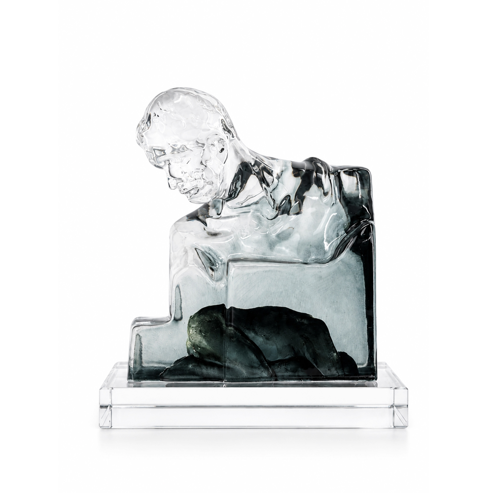 OSM-2518-1 CRSYTAL MAN SCULPTURE - Image 1