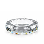 CRYSTAL ASH TRAY ROUND (GREY) 180 - Image 2