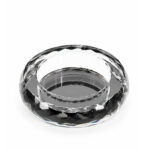 CRYSTAL ASH TRAY ROUND (GREY) 180 - Image 3