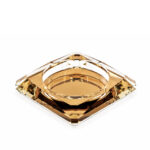 CRYSTAL ASH TRAY SQ (GOLD) 170X170 - Image 3