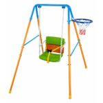 Kids 2-in-1 Swing & Basketball Play Set