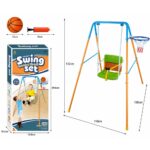 Kids 2-in-1 Swing & Basketball Play Set - Image 4