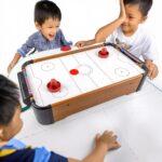 Wooden Tabletop Air Hockey Game - Image 2