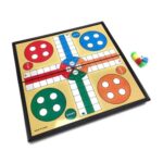 Foldable Ludo Board Plastic With Color Tokens+Dice
