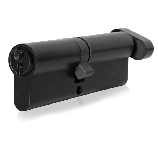 Single Cylinder (KEY+KNOB) 70mm Matt Black