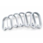 Plastic Curtain Rings with Hooks – White (Set of 12)