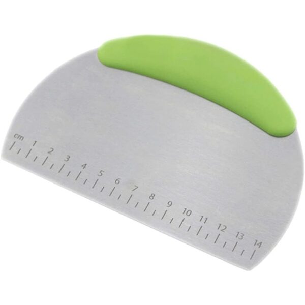 Stainless Steel Dough Scraper & Cutter with Measuring Scale
