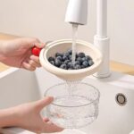 Multifunctional Fruit & Vegetable Washing Bowl with Drain Basket - Image 3
