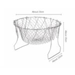 Stainless Steel Chef Cooking Basket – Multi-Purpose Strainer - Image 7