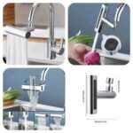 360° Multifunctional Waterfall Faucet Sprayer with 4 Spray Modes - Image 3