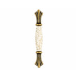 Vintage Porcelain Handle Bronze 96mm